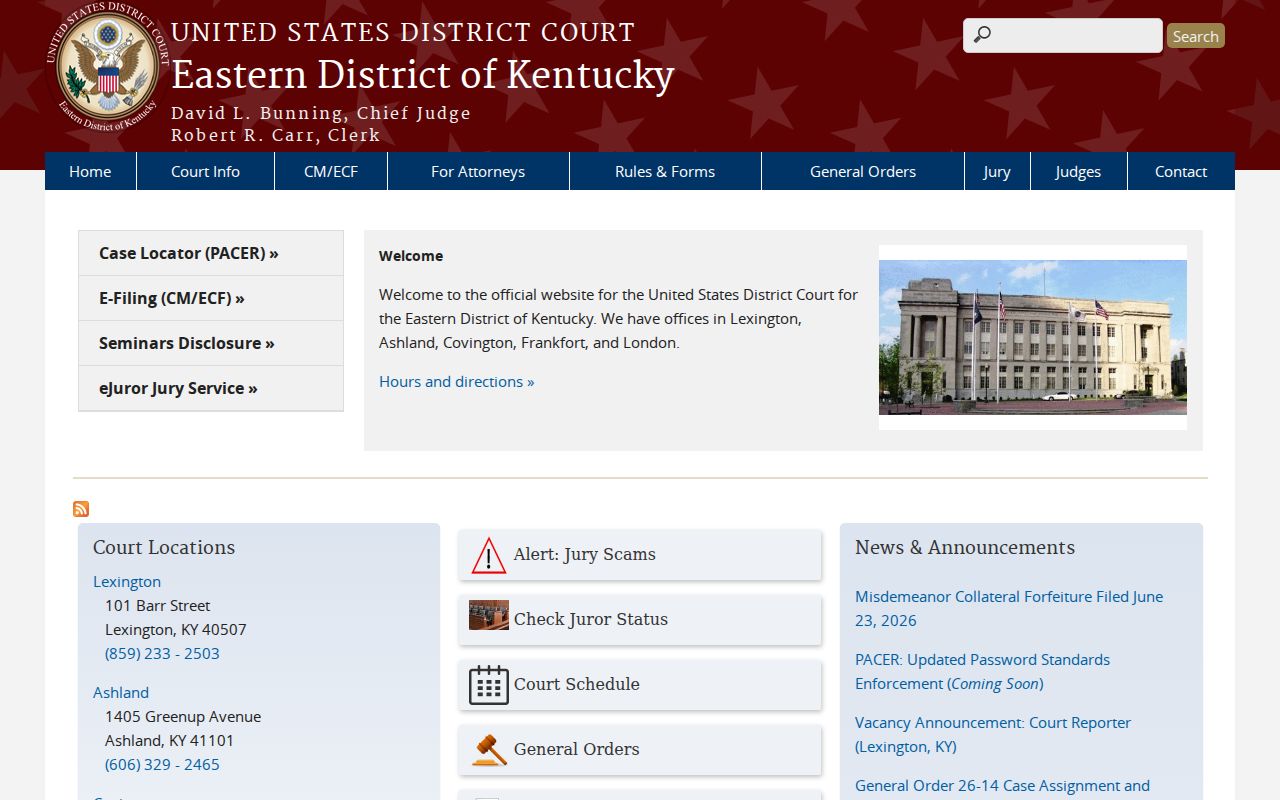 Letcher County criminal court cases Eastern District of Kentucky