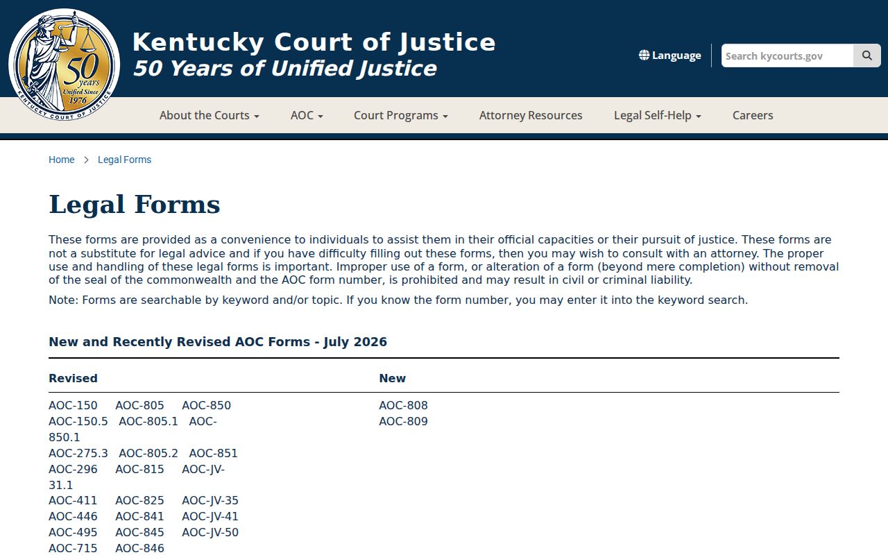 Letcher County criminal court cases Kentucky legal forms