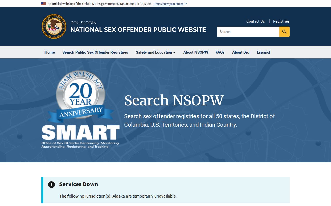 Letcher County sex offender search national NSOPW portal